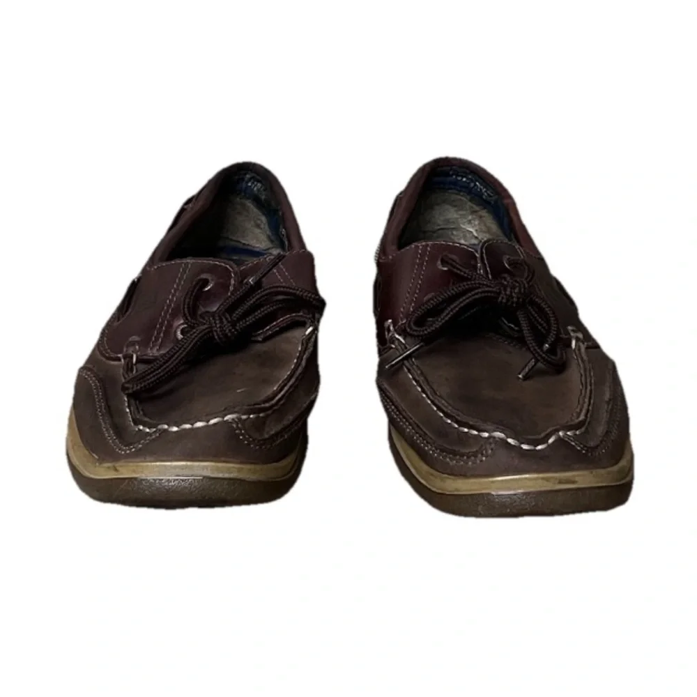 Sperry Top-Sider Brown Leather Boat Shoes Men’s 10.5M Classic Nautical Preppy